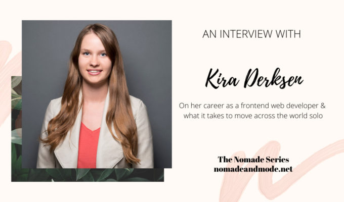 The Nomade Series | Kira Derksen on her career as a web developer in Sydney and what it takes to move across the world solo