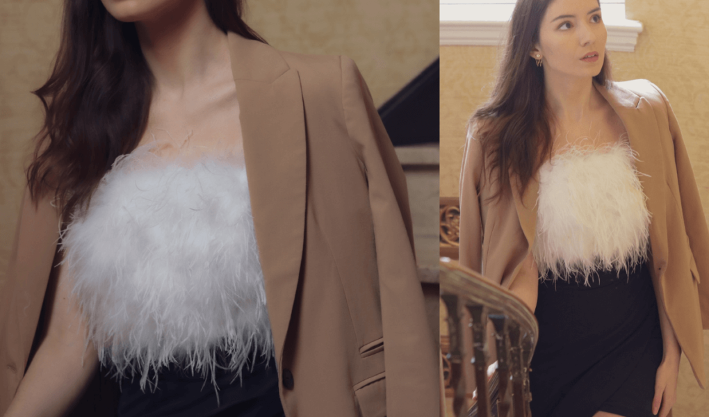 15 Stylish Feather Tops To Wear To Your Next Occasion | Nomade & Mode