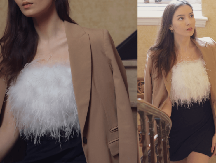 15 Stylish Feather Tops To Wear To Your Next Occasion | Nomade & Mode