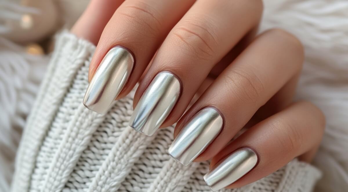 Silver Fall Nail Color Idea | Nomade & Mode